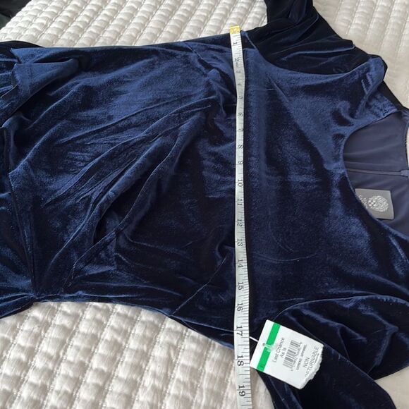 Vince Camuto Navy Velvet Dress - Picture 7 of 8